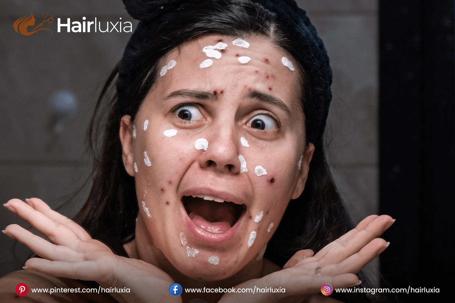 Pimple after hair facial