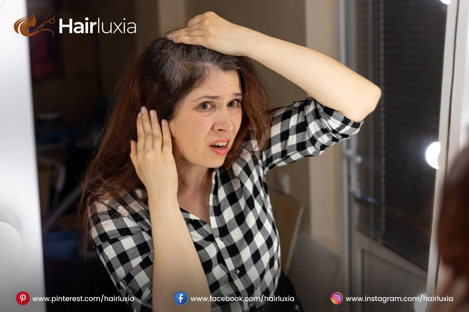Signs of matting hair at the beginning