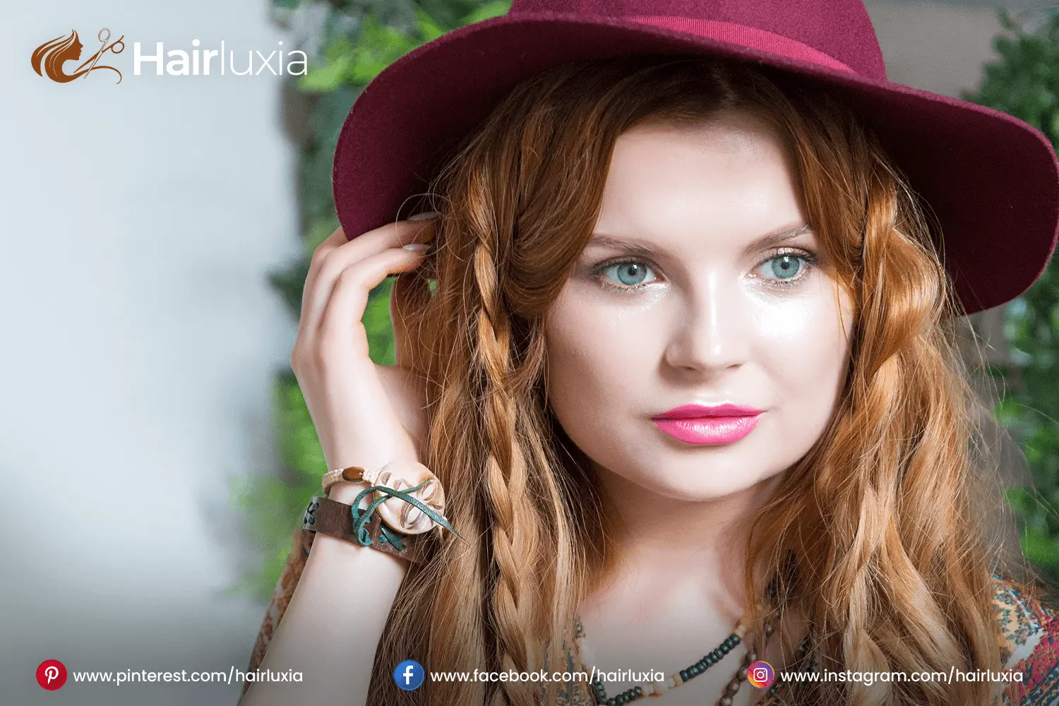 hair style for women wearing hat with long hat